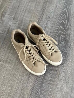 ZARA Boys Taupe Low-Top Sneakers
